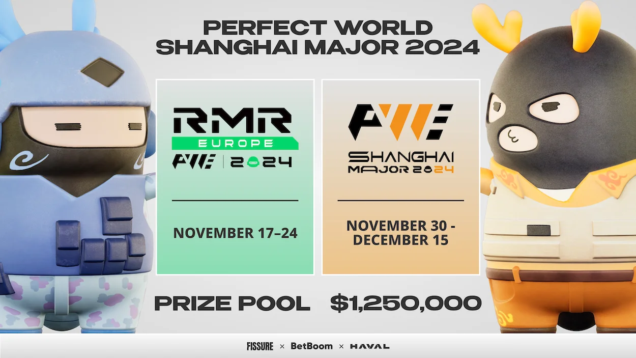 FISSURE организует русскоязычную трансляцию Perfect World Shanghai Major 2024 по CS 2